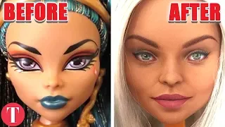 Barbie Dolls Look Like This With Realistic Makeup