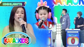 Vhong questions Jackie on how she guessed Kelsey's singing | KaraoKids