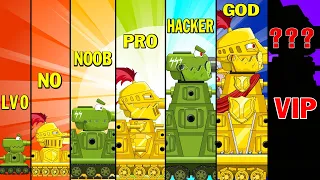 ALL SERIES : THE EVOLUTION OF THE KV-44 THE GOLD KNIGHT  - Cartoons about tank/Nina tank cartoon
