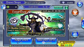 Dissidia Final Fantasy Opera Omnia | Golbez EX Weapon Pulls!!