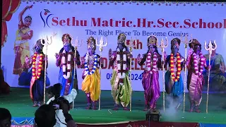 அம்மனின் ஆவேச நடனம்-Sethu school annual day -2024 #schoolannualday #sethuschoolTvk #அம்மன்பாடல்கள்