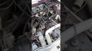 Renault 18 petrol engine running