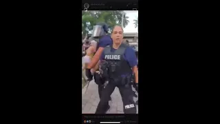 Драка с полицией в США. Майями