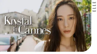 Getting ready for Cannes Film Festival and red carpet! 💓Krystal Jung in Southern France #Krystal