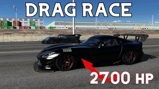 WORLDEST FASTEST DODGE VIPER VS BUGATTI BOLIDE | Assetto Corsa