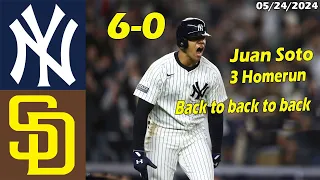 New York Yankees vs. San Diego Padres Highlights , May 24 2024 | MLB Season 2024