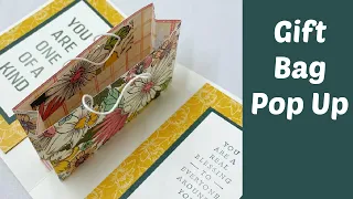 Shopping Bag Pop Up Card|Cutest Way to Package a Gift Card!