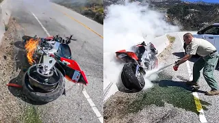 EVERY NEW BIKER SHOULD WATCH THIS | SCARY & HECTIC MOTORCYCLE CRASHES 2021