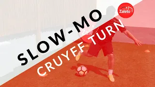 Cruyff Turn ⚽️ FOOTBALL SKILLS IN SLOW MOTION