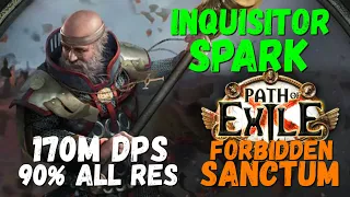 POE Inquisitor Spark Meta Build, 170M DPS, 90% all res