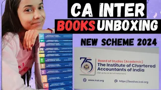 CA Intermediate New Course Books Unboxing ICAI🔥|| For May-Nov 2024 || Both Group || CA Aspirant Rita