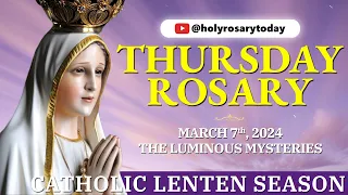 THURSDAY HOLY ROSARY 💜 MARCH 7, 2024 💜 LUMINOUS MYSTERIES OF THE ROSARY [VIRTUAL] #holyrosarytoday