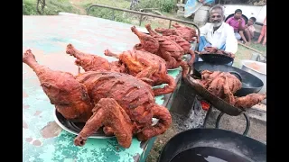 FULL CHICKEN FRY Prepared my DADDY in my Village / Village food factory