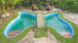 Incredible!! Build The Most Butterfly Swimming Pools Underground