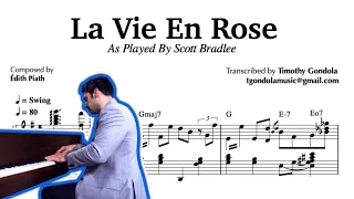 Scott Bradlee- La Vie En Rose| Piano Transcription