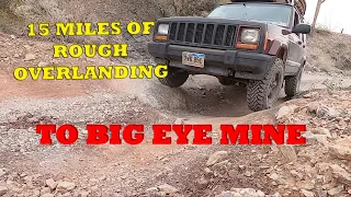 15 miles of rough road to Big Eye Mine in Kofa Wildlife Refuge. Full-time overlanding in Arizona.
