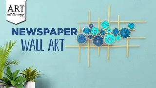 Newspaper Wall Art | Wall Decor | Best out of waste | Home Decor