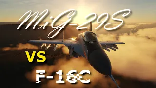 DCS World- F-16C VS MiG-29S (4vs4) EPIC FIGHT.