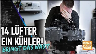 14 LÜFTER auf EINEM CPU-KÜHLER?! Niedrigere Temperaturen durch MEHR LÜFTER!