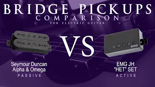 Seymour Duncan ALPHA & OMEGA vs EMG JH HET SET - Bridge Pickup Guitar Tone Comparison Demo