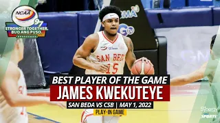 BEST PLAYER OF THE GAME: James Kwekuteye | San Beda Red Lions vs CSB Blazers (Play-In) | May 1, 2022