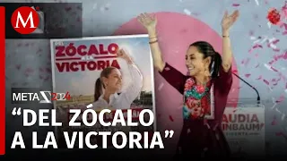 Así luce el Zócalo de CdMx previo al cierre de campaña de Claudia Sheinbaum