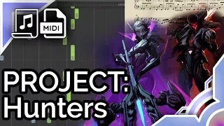 PROJECT: Hunters login - League of Legends (Synthesia Piano Tutorial)