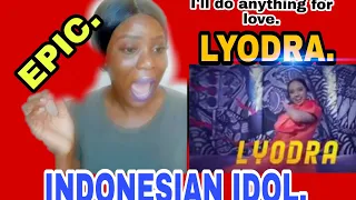 first time of reacting to LYODRA  I'll do anything for love  performed at the INDONESIAN IDOL 2020.