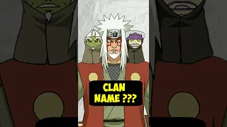 What Was The Name Of Jiraiya's Clan ?? Pervy Sage's Clan !! #shorts #anime #naruto