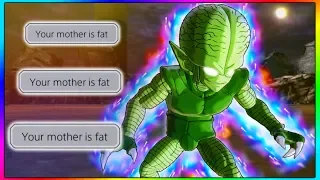 He Trash Talked on Mic, So I Beat Him With a Saibaman. WITH MESSAGES! | Dragon Ball Xenoverse 2