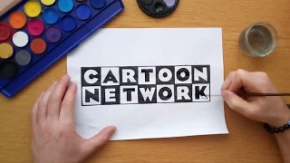 old Cartoon Network logo - timelapse painting