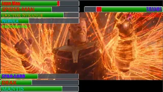 Avengers vs Thanos (Battle on Titan) With Healthbars Part 3