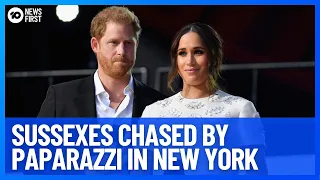 Prince Harry And Meghan Markle In 'Near Catastrophic' New York Paparazzi Chase | 10 News First