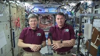 Space Station Crew Members Discuss Life in Space with California Students