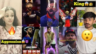 Aggression King On Fire 🔥😈 | King Kohli Power 💪😮 | Virat Kohli Shorts 🦁😱 | Shorts￼