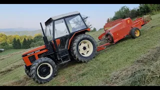 Zetor 6245 - Baliranje: 100 bala na hektar?! (Welger AP 52)