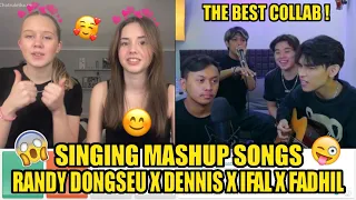 KOLABORASI TERBAIK SEPANJANG SEJARAH OMETV, Nyanyi Mashup Bikin Bule" Terkagum ! - SINGING REACTION