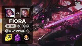 Fiora Top vs Jayce - KR Grandmaster Patch 11.15