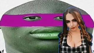 МИХАЛИНА СМОТРИТ ЗАСМЕЯЛСЯ ПРОИГРАЛ !! ДАНК МЕМЫ ОТ УТОЧКИ DANK MEMES COMPILATION