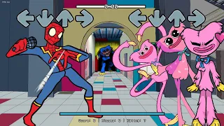 Spiderman Vs Kissy Missy (New Characters) // Playtime // FNF New Mod // Spiderman in Poppy Playtime