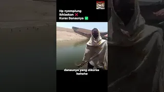 India emang ada aja‼️ Hp nyemplung danau yang dikuras