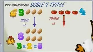 www.matecitos.com: 3º Primaria: Doble y Triple