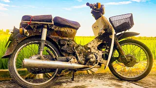 Moment Of Genius Of The Craftsman // Restoring A 60 Year Old HONDA Super Cub Motorcycles