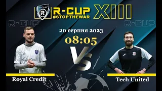 Royal Credit 4-0 Tech United  R-CUP XIII (Регулярний футбольний турнір в м. Києві)