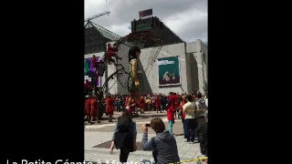 Balade de la Petite Géante de Royal de Luxe à Montréal