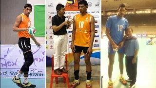 The Tallest Volleyball Player In The World | 2 m 24 cm Wutthichai Suksala