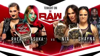 Shayna Baszler & Nia Jax VS Asuka & Rhea Ripley 1/2