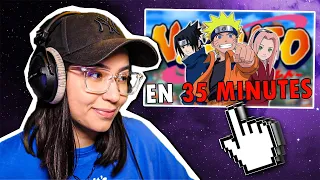 Ma RÉACTION à Naruto EN 35 MINUTES de RETAKE