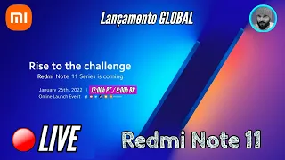 🔴 LIVE de lançamento GLOBAL Xiaomi Redmi Note 11 series e MIUI 13