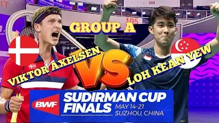 (G-A)🇩🇰VIKTOR AXELSEN 🆚️ 🇸🇬LOH KEAN YEW🔥👏🥳‼️#sudirmancup2023